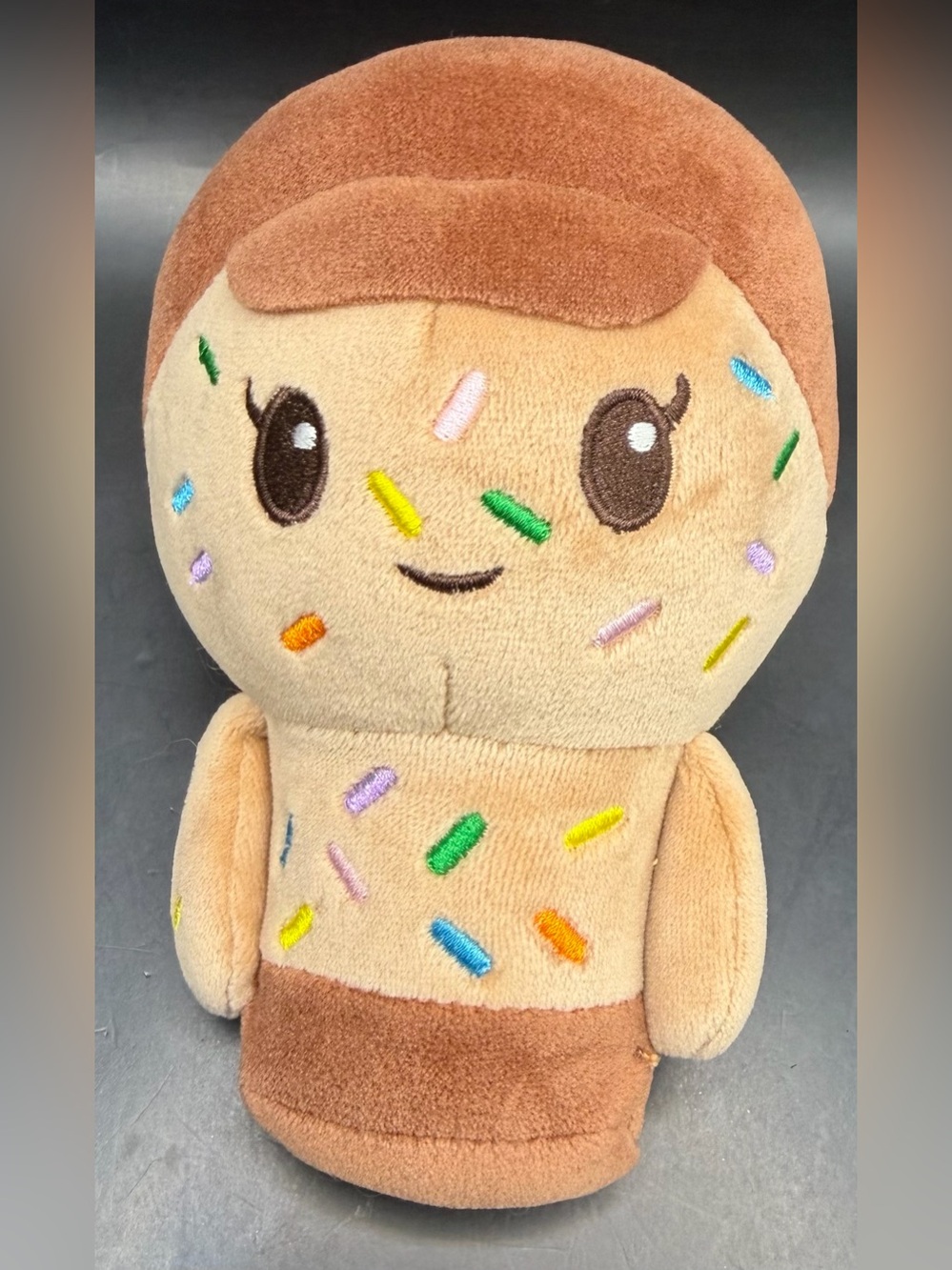 Moriah Elizabeth-Plush, Dessert Character Toy - Tan/Brown & Multicolor Sprinkles